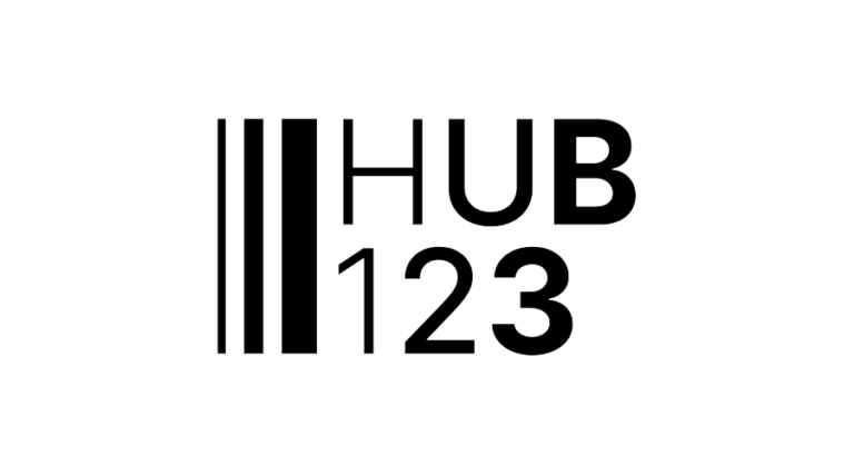 Logo HUB123 Uherské Hradiště – partner Nadace Huberta Trýsky